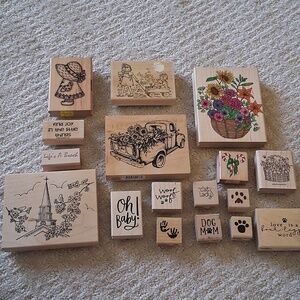 Hero Arts Stampabilities Stampin Up +! Stamp Bundle